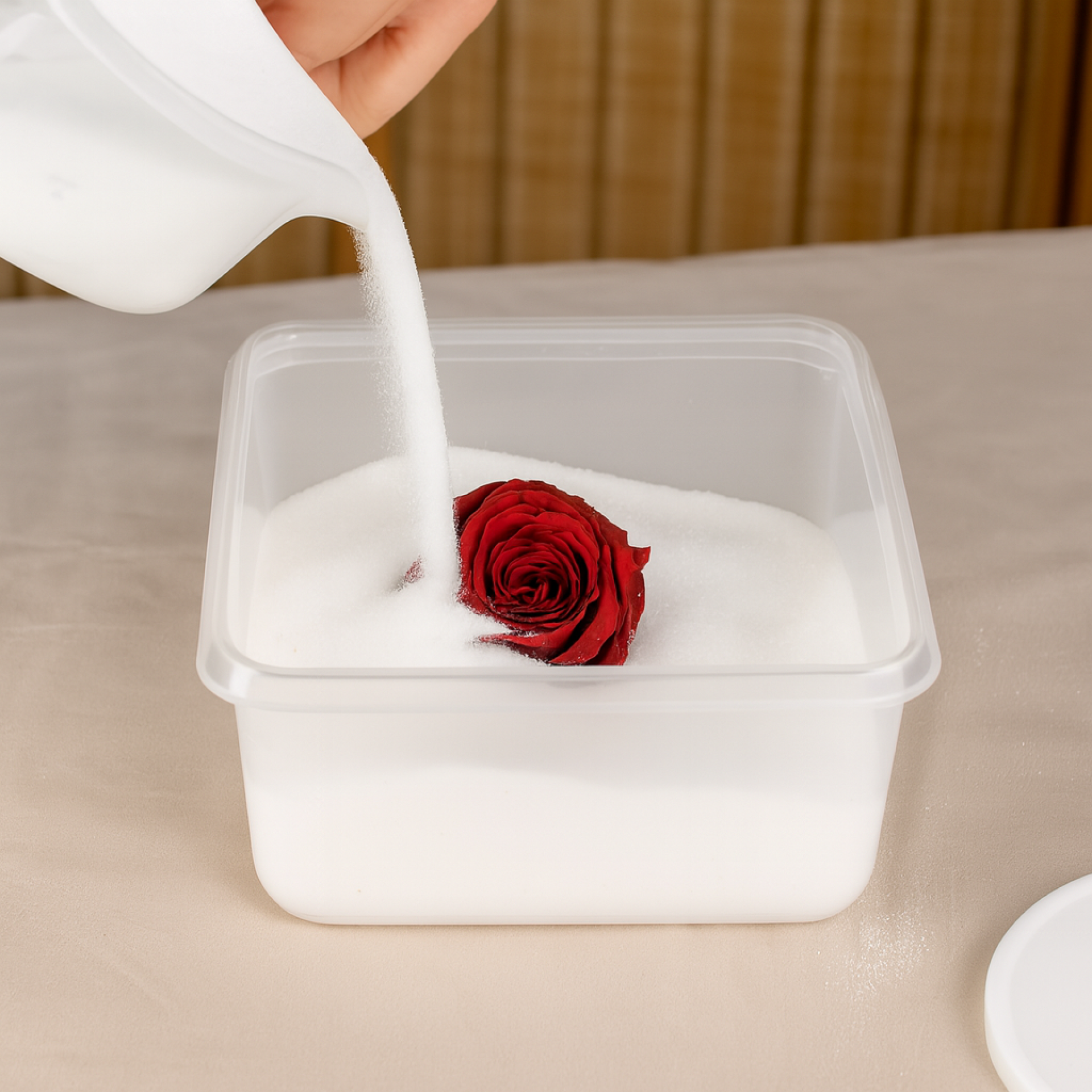 Bloem drogen in silica