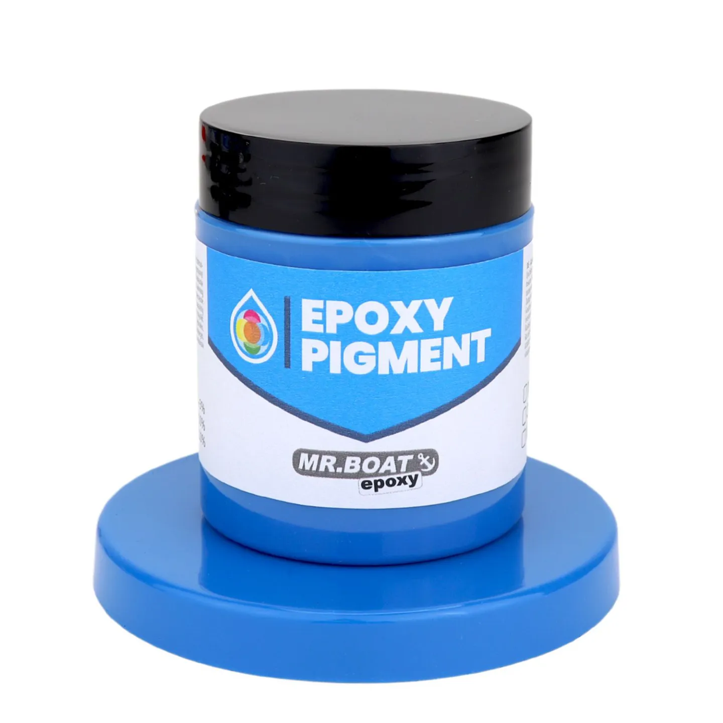 lichtblauw epoxy pigment.